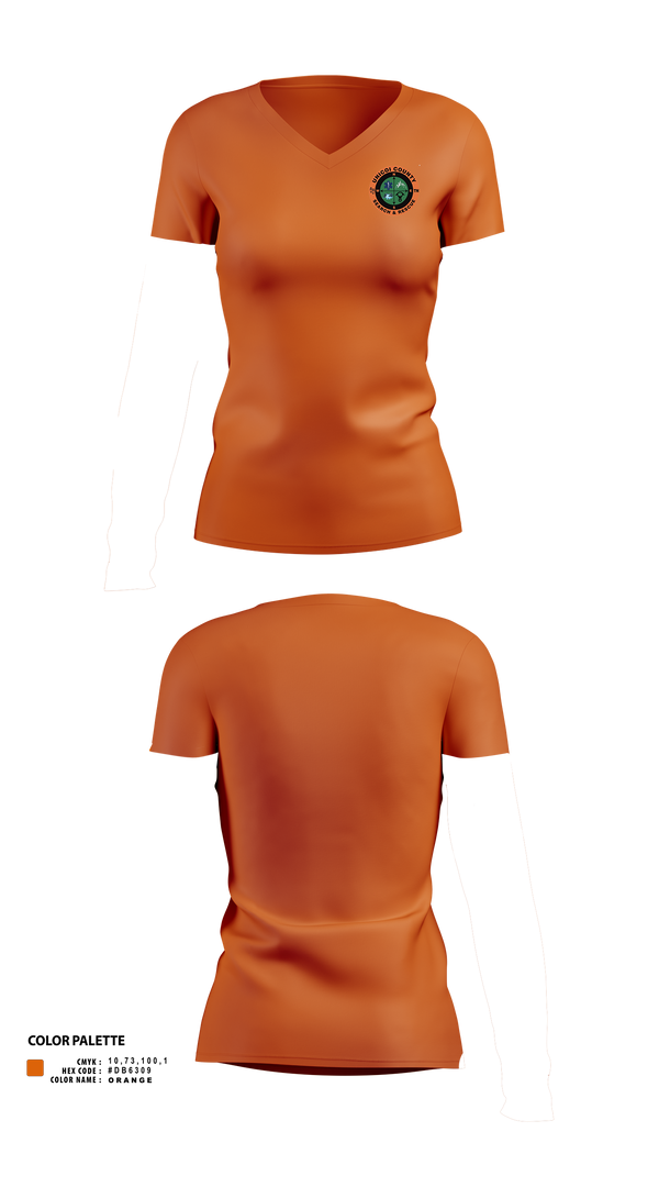 Womens Short Sleeve Vneck Shirt, Unicoi County Search and Rescue, , Teamtime, Team time, sublimation, custom sports apparel, team uniforms, spirit wear, spiritwear, sports uniforms, custom shirts, team store, custom team store, fundraiser sports, apparel fundraiser