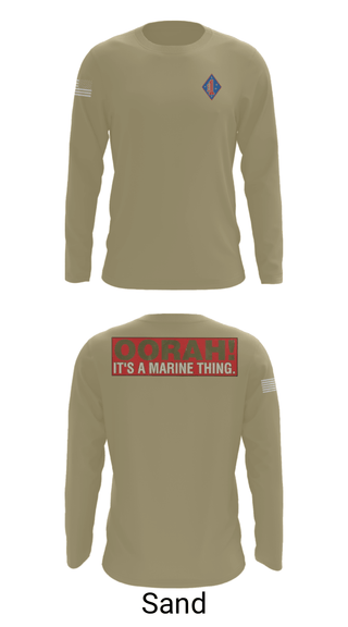 Long Sleeve Performance Shirt, 1st Marine Regiment, Marines, Teamtime, Team time, sublimation, custom sports apparel, team uniforms, spirit wear, spiritwear, sports uniforms, custom shirts, team store, custom team store, fundraiser sports, apparel fundraiser
