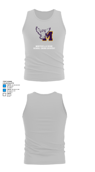 Tank Top, Monticello High School Cross Country, Cross Country, Teamtime, Team time, sublimation, custom sports apparel, team uniforms, spirit wear, spiritwear, sports uniforms, custom shirts, team store, custom team store, fundraiser sports, apparel fundraiser
