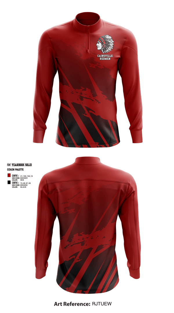 Quarter Zip Jacket, East Harrison Bobcats Basketball, Men's Basketball, Teamtime, Team time, sublimation, custom sports apparel, team uniforms, spirit wear, spiritwear, sports uniforms, custom shirts, team store, custom team store, fundraiser sports, apparel fundraiser
