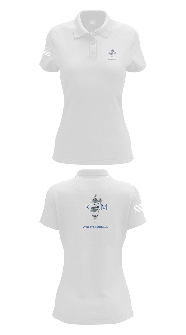 Womens Short Sleeve Performance Polo, K&M window solutions llc, , Teamtime, Team time, sublimation, custom sports apparel, team uniforms, spirit wear, spiritwear, sports uniforms, custom shirts, team store, custom team store, fundraiser sports, apparel fundraiser