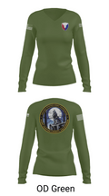USAG Fort Hunter Liggett 63264859 Women's Long Sleeve V-neck Shirt - 31