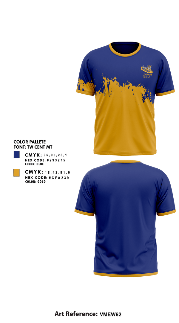 Short Sleeve Performance Shirt, Logan High School Golf, Golf, Teamtime, Team time, sublimation, custom sports apparel, team uniforms, spirit wear, spiritwear, sports uniforms, custom shirts, team store, custom team store, fundraiser sports, apparel fundraiser