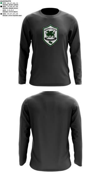 Long Sleeve Performance Shirt, William Monroe High School Soccer, Women's Soccer, Teamtime, Team time, sublimation, custom sports apparel, team uniforms, spirit wear, spiritwear, sports uniforms, custom shirts, team store, custom team store, fundraiser sports, apparel fundraiser