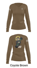 3/7 54731688 Women's Long Sleeve V-neck Shirt - 17