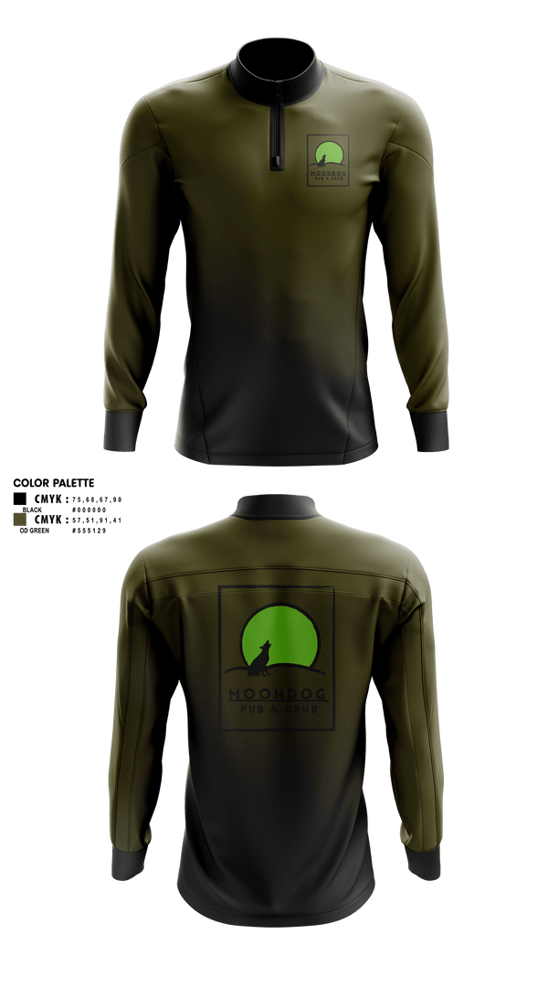 Quarter Zip Jacket, Moondog pub and grub, , Teamtime, Team time, sublimation, custom sports apparel, team uniforms, spirit wear, spiritwear, sports uniforms, custom shirts, team store, custom team store, fundraiser sports, apparel fundraiser