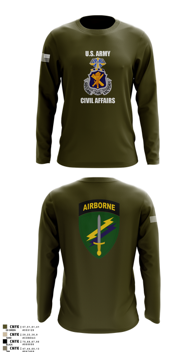 Civil Affairs Schoolhouse 5293701 Long Sleeve Performance Shirt 5