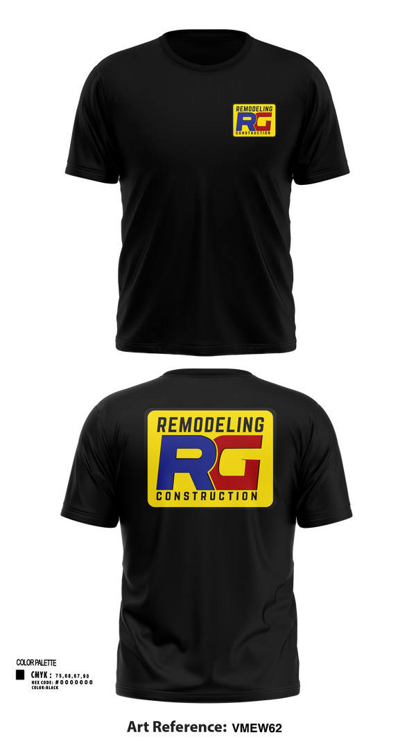 Short Sleeve Performance Shirt, Rg remodeling, , Teamtime, Team time, sublimation, custom sports apparel, team uniforms, spirit wear, spiritwear, sports uniforms, custom shirts, team store, custom team store, fundraiser sports, apparel fundraiser