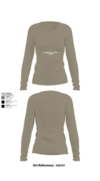 Women's Long Sleeve Vneck Shirt, 1st Squadron 4th cavalry regiment, Army, Teamtime, Team time, sublimation, custom sports apparel, team uniforms, spirit wear, spiritwear, sports uniforms, custom shirts, team store, custom team store, fundraiser sports, apparel fundraiser