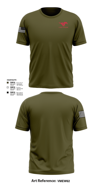 1-105th Cavalry 28213104 Short Sleeve Performance Shirt - 2