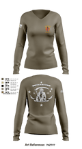 V3/7 50293061 Women's Long Sleeve V-neck Shirt -1 10