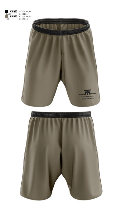 MT ELECTRICAL SERVICES 57123900 Athletic Shorts With Pockets - 1
