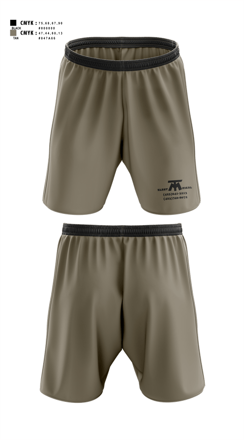 Athletic Shorts With Pockets, MT ELECTRICAL SERVICES, , Teamtime, Team time, sublimation, custom sports apparel, team uniforms, spirit wear, spiritwear, sports uniforms, custom shirts, team store, custom team store, fundraiser sports, apparel fundraiser