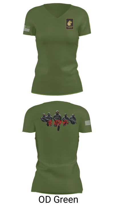Alpha Company  2-27 48035421 Women's Short Sleeve V-neck Shirt - 48