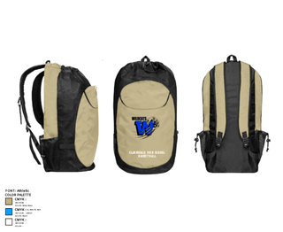 Gear Bag, Clarksdale High School Basketball, Men's Basketball, Teamtime, Team time, sublimation, custom sports apparel, team uniforms, spirit wear, spiritwear, sports uniforms, custom shirts, team store, custom team store, fundraiser sports, apparel fundraiser