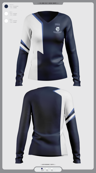 Womens Long Sleeve Vneck Shirt, Yuma High School Wrestling, Wrestling, Teamtime, Team time, sublimation, custom sports apparel, team uniforms, spirit wear, spiritwear, sports uniforms, custom shirts, team store, custom team store, fundraiser sports, apparel fundraiser