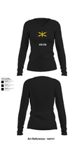 11th CYB 6124113 Women's Long Sleeve V-neck Shirt - 22