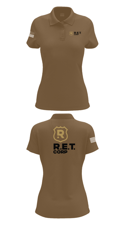 RET CORP 33326250 Women's Short Sleeve Performance Polo  - 14