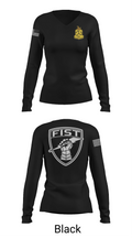 1-200 Infantry 56519387 Women's Long Sleeve V-neck Shirt - 35