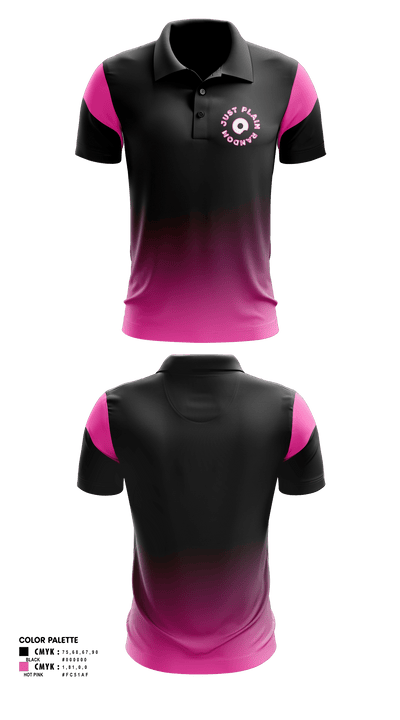 Just Plain Random 95435361 Short Sleeve Performance Polo - 1