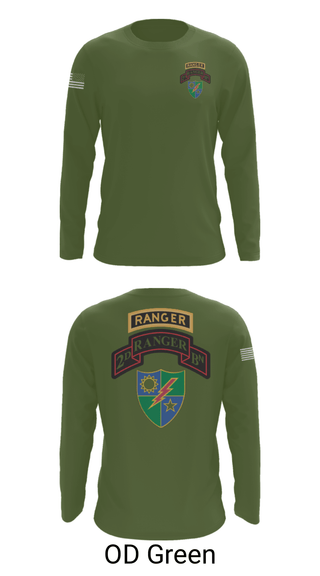 Long Sleeve Performance Shirt, 2nd Battalion 75th Ranger Regiment, , Teamtime, Team time, sublimation, custom sports apparel, team uniforms, spirit wear, spiritwear, sports uniforms, custom shirts, team store, custom team store, fundraiser sports, apparel fundraiser