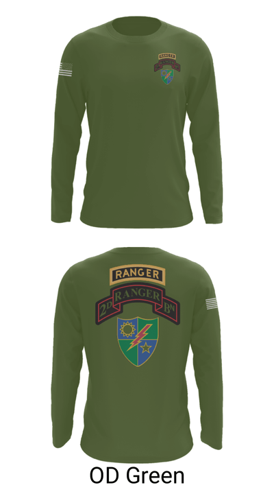 2nd Battalion 75th Ranger Regiment 36081201 Long Sleeve Performance Shirt - 46