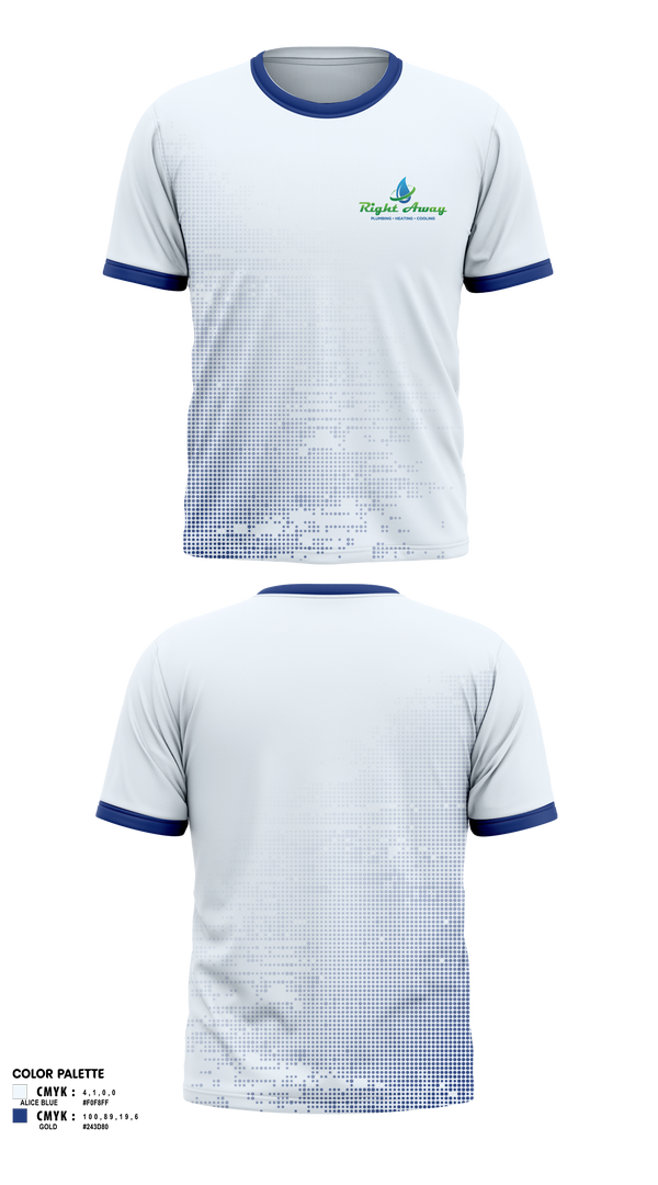 Short Sleeve Performance Shirt, Right away plumbing sewer heating cooling, , Teamtime, Team time, sublimation, custom sports apparel, team uniforms, spirit wear, spiritwear, sports uniforms, custom shirts, team store, custom team store, fundraiser sports, apparel fundraiser