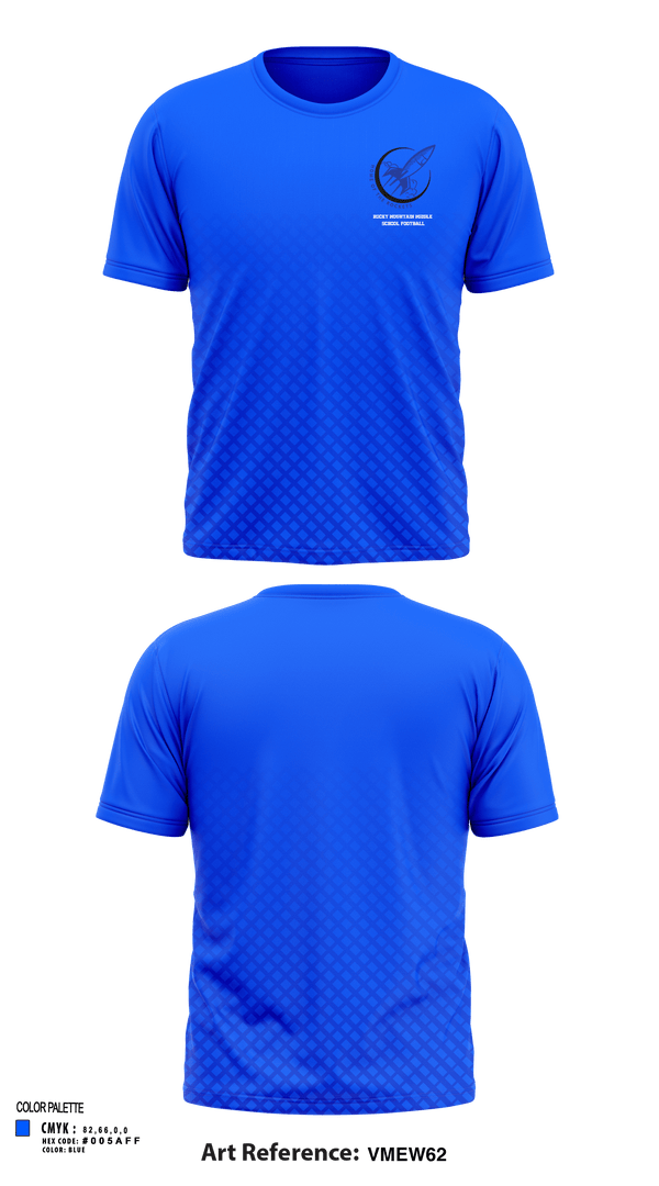 Short Sleeve Performance Shirt, Rocky Mountain Middle School Football, Football, Teamtime, Team time, sublimation, custom sports apparel, team uniforms, spirit wear, spiritwear, sports uniforms, custom shirts, team store, custom team store, fundraiser sports, apparel fundraiser