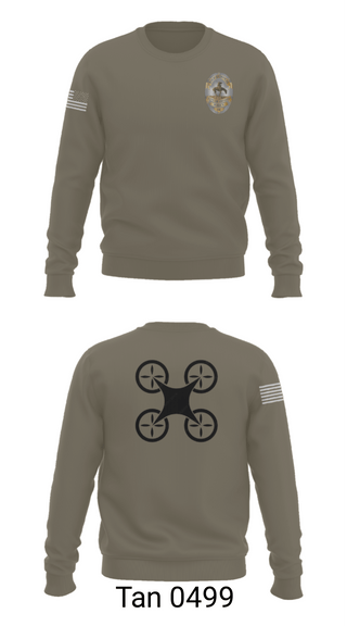Crew Neck Sweatshirt, UAS Pilot, Police, Teamtime, Team time, sublimation, custom sports apparel, team uniforms, spirit wear, spiritwear, sports uniforms, custom shirts, team store, custom team store, fundraiser sports, apparel fundraiser