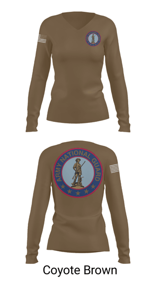Women's Long Sleeve Vneck Shirt, Ben, National Guard, Teamtime, Team time, sublimation, custom sports apparel, team uniforms, spirit wear, spiritwear, sports uniforms, custom shirts, team store, custom team store, fundraiser sports, apparel fundraiser