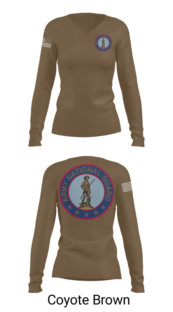 Women's Long Sleeve Vneck Shirt, Ben, National Guard, Teamtime, Team time, sublimation, custom sports apparel, team uniforms, spirit wear, spiritwear, sports uniforms, custom shirts, team store, custom team store, fundraiser sports, apparel fundraiser