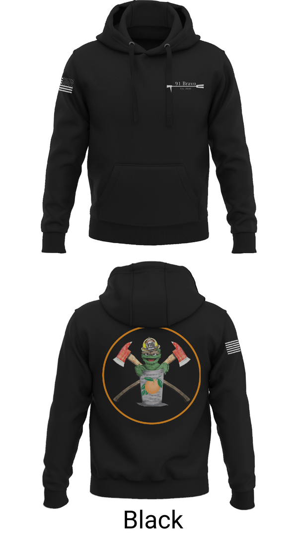 Hoodie, 91 Bravo, Fire Department, Teamtime, Team time, sublimation, custom sports apparel, team uniforms, spirit wear, spiritwear, sports uniforms, custom shirts, team store, custom team store, fundraiser sports, apparel fundraiser