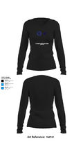 St Charles North High School Bowling 17522503 Women's Long Sleeve V-neck Shirt - 10