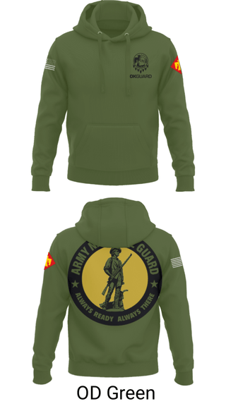 Hoodie, Recruiting & Retention Battalion, National Guard, Teamtime, Team time, sublimation, custom sports apparel, team uniforms, spirit wear, spiritwear, sports uniforms, custom shirts, team store, custom team store, fundraiser sports, apparel fundraiser