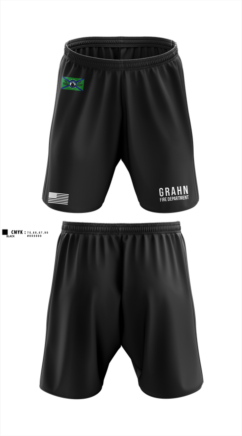 Athletic Shorts With Pockets, Grahn Fire DepartmentAPR, Fire Department, Teamtime, Team time, sublimation, custom sports apparel, team uniforms, spirit wear, spiritwear, sports uniforms, custom shirts, team store, custom team store, fundraiser sports, apparel fundraiser