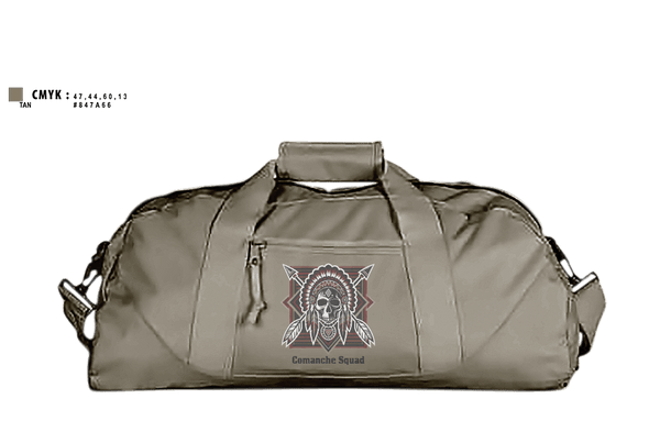 Duffle Bag, Comanche Squad, Army, Teamtime, Team time, sublimation, custom sports apparel, team uniforms, spirit wear, spiritwear, sports uniforms, custom shirts, team store, custom team store, fundraiser sports, apparel fundraiser