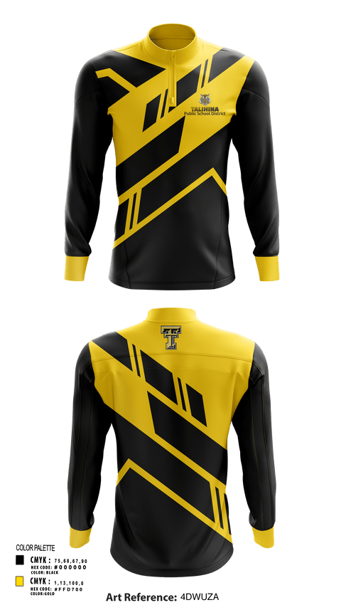 Quarter Zip Jacket, Talihina High School Band, Spirit Store, Teamtime, Team time, sublimation, custom sports apparel, team uniforms, spirit wear, spiritwear, sports uniforms, custom shirts, team store, custom team store, fundraiser sports, apparel fundraiser