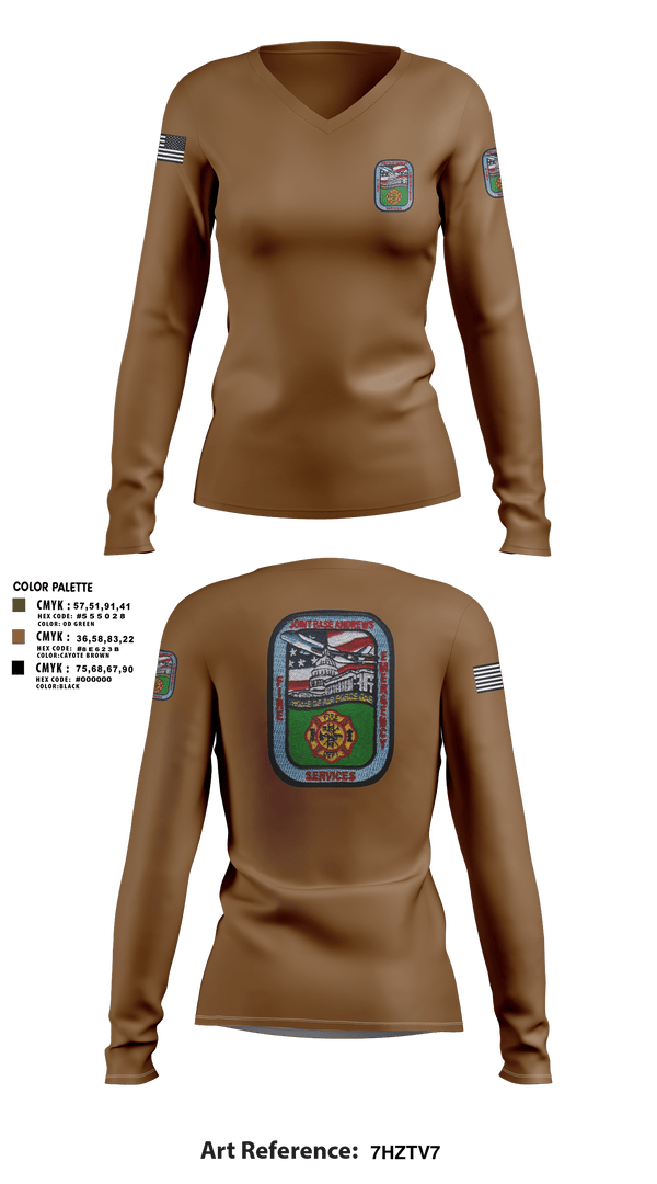 Womens Long Sleeve Vneck Shirt, 316 ces, Air Force, Teamtime, Team time, sublimation, custom sports apparel, team uniforms, spirit wear, spiritwear, sports uniforms, custom shirts, team store, custom team store, fundraiser sports, apparel fundraiser
