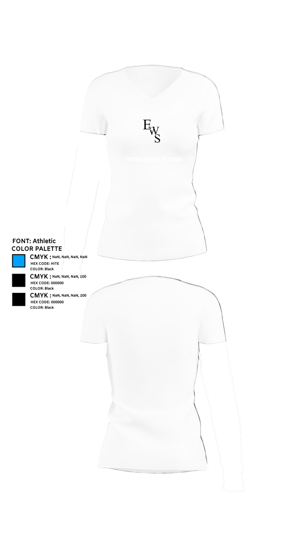 Womens Short Sleeve Vneck Shirt, Empire Welding Solutions, , Teamtime, Team time, sublimation, custom sports apparel, team uniforms, spirit wear, spiritwear, sports uniforms, custom shirts, team store, custom team store, fundraiser sports, apparel fundraiser