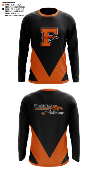 Long Sleeve Performance Shirt, Flathead High School Cheer, Cheer, Teamtime, Team time, sublimation, custom sports apparel, team uniforms, spirit wear, spiritwear, sports uniforms, custom shirts, team store, custom team store, fundraiser sports, apparel fundraiser