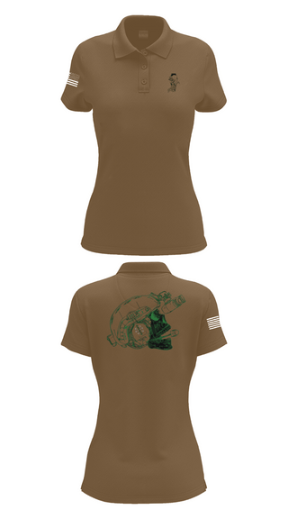 Womens Short Sleeve Performance Polo, CSO, Army, Teamtime, Team time, sublimation, custom sports apparel, team uniforms, spirit wear, spiritwear, sports uniforms, custom shirts, team store, custom team store, fundraiser sports, apparel fundraiser