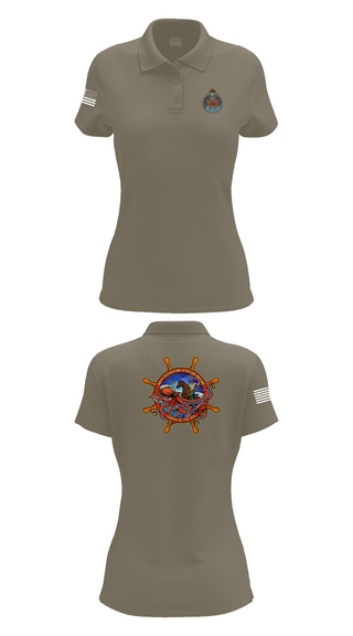 Womens Short Sleeve Performance Polo, Navy Recruiting, , Teamtime, Team time, sublimation, custom sports apparel, team uniforms, spirit wear, spiritwear, sports uniforms, custom shirts, team store, custom team store, fundraiser sports, apparel fundraiser