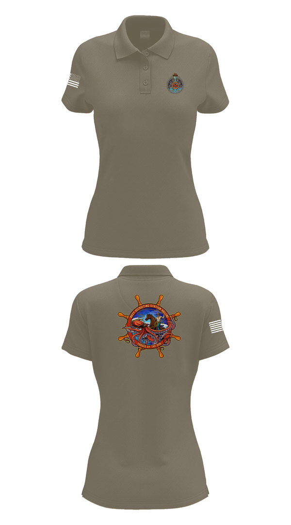 Womens Short Sleeve Performance Polo, Navy Recruiting, , Teamtime, Team time, sublimation, custom sports apparel, team uniforms, spirit wear, spiritwear, sports uniforms, custom shirts, team store, custom team store, fundraiser sports, apparel fundraiser
