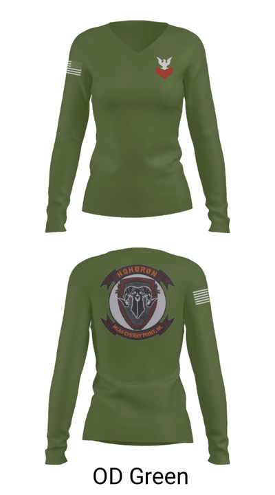MCAS CHERRY POINT. H&HS Women's Long Sleeve V-neck Shirt - 31