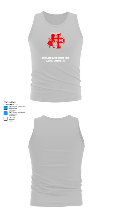 Highland Park Senior High School Gymnastics 24003841 Tank Top - 13