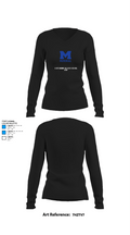 Reitz Memorial High School 97796056 Women's Long Sleeve V-neck Shirt - 34