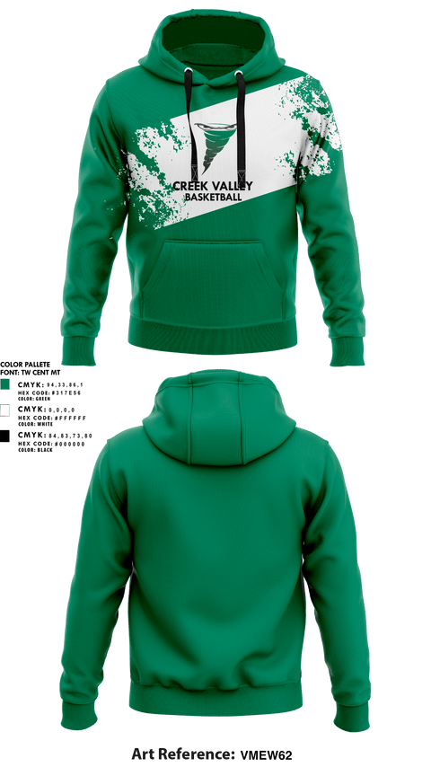 Hoodie, Creek Valley High School Basketball, Men's Basketball, Teamtime, Team time, sublimation, custom sports apparel, team uniforms, spirit wear, spiritwear, sports uniforms, custom shirts, team store, custom team store, fundraiser sports, apparel fundraiser