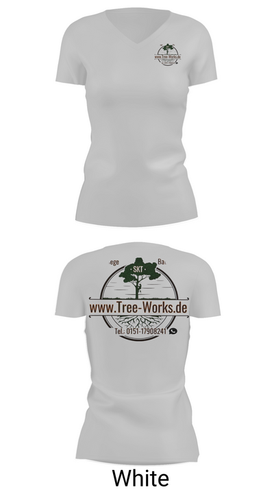 www.Tree-Works.de 32054649 Women's Short Sleeve V-neck Shirt - 19
