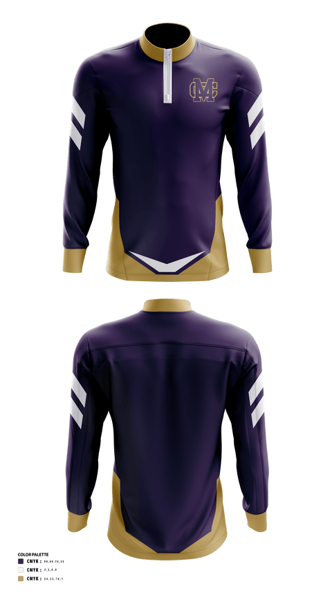Quarter Zip Jacket, Madison County High School Golf, Golf, Teamtime, Team time, sublimation, custom sports apparel, team uniforms, spirit wear, spiritwear, sports uniforms, custom shirts, team store, custom team store, fundraiser sports, apparel fundraiser