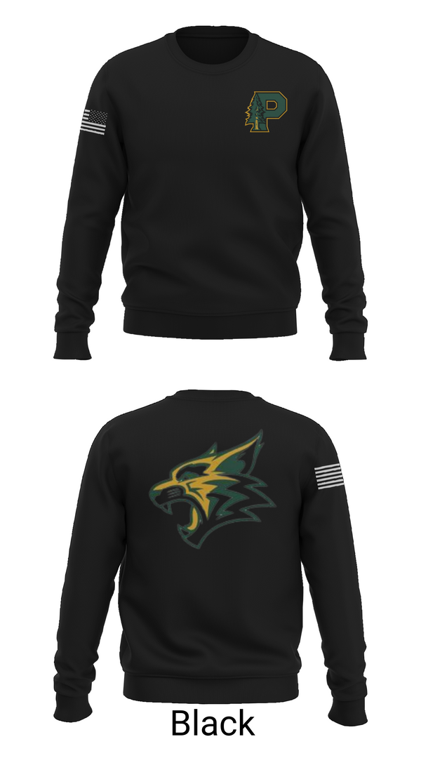 Crew Neck Sweatshirt, Paradise High School Bobcats, Swimming, Teamtime, Team time, sublimation, custom sports apparel, team uniforms, spirit wear, spiritwear, sports uniforms, custom shirts, team store, custom team store, fundraiser sports, apparel fundraiser
